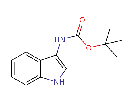 Molecular Structure of 1199215-71-8 (carbamic acid, 1H-indol-3-yl-, 1,1-dimethylethyl ester)