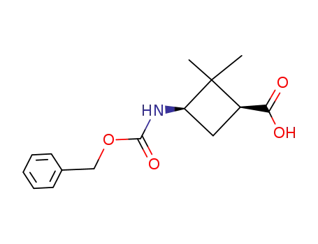 (1S,3R)-3-(((benzyloxy)carbonyl)amino)-2,2-dimethylcyclobutanecarboxylic acid
