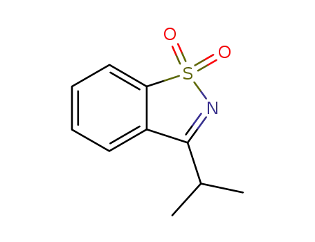 Molecular Structure of 84108-97-4 (1,2-Benzisothiazole, 3-(1-methylethyl)-, 1,1-dioxide)