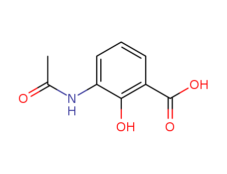 Benzoic acid, 3-(acetylamino)-2-hydroxy- (9CI)