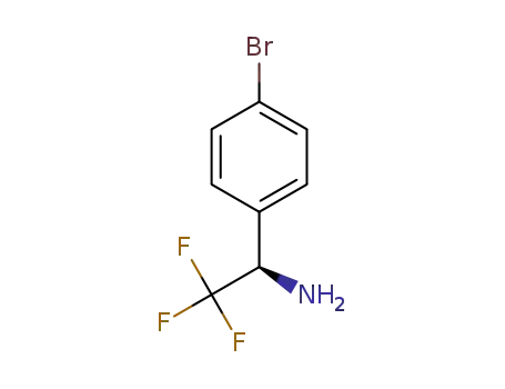 Molecular Structure of 778565-93-8 ((S)-1-(4-Bromo-phenyl)-2,2,2-trifluoro-ethylamine)