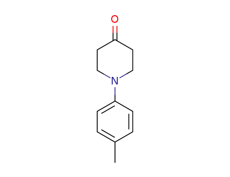 Molecular Structure of 105123-89-5 (1-(4-methylphenyl)piperidin-4-one)