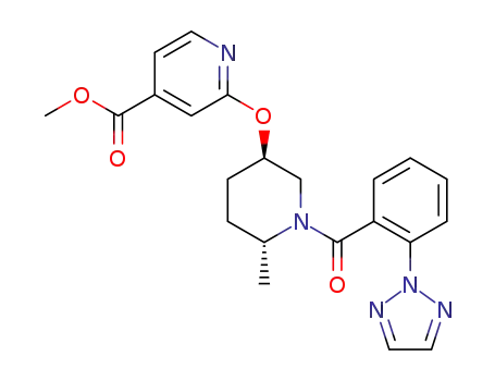 methyl 2-{[(3R,6R)-6-methyl-1-{[2-(2H-1,2,3-triazol-2-yl)phenyl]carbonyl}piperidin-3-yl]oxy}pyridine-4-carboxylate