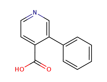 Molecular Structure of 104096-15-3 (3-PHENYLISONICOTINIC ACID)