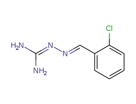 Molecular Structure of 13098-73-2 (2-[(2-chlorophenyl)methylideneamino]guanidine)