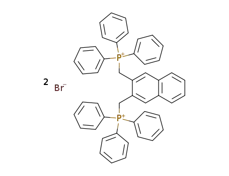 Molecular Structure of 39013-98-4 (Phosphonium, [2,3-naphthalenediylbis(methylene)]bis[triphenyl-,
dibromide)
