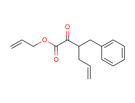 Molecular Structure of 125582-96-9 (3-Benzyl-2-oxo-hex-5-enoic acid allyl ester)