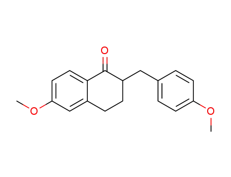 2-p-methoxybenzyl-6-methoxy-1-tetralone