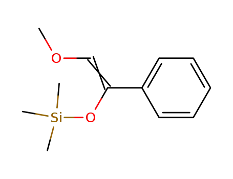 Molecular Structure of 81699-72-1 (methoxy-1 trimethylsiloxy-2 styrene)