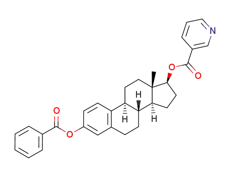 Molecular Structure of 4263-55-2 (3-<(phenylcarbonyl)oxy>-17β-<(3-pyridinylcarbonyl)oxy>estra-1,3,5(10)-triene)