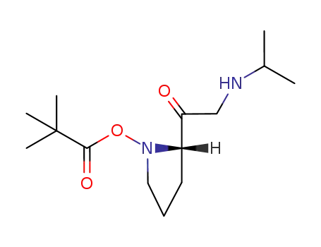 1-Pyrrolidinecarboxylic acid, 2-[[(1-methylethyl)amino]acetyl]-,
1,1-dimethylethyl ester, (S)-