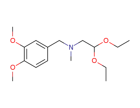Molecular Structure of 78373-65-6 (N-(3,4-dimethoxybenzyl)-N-methyl-2,2-diethoxyethylamine)