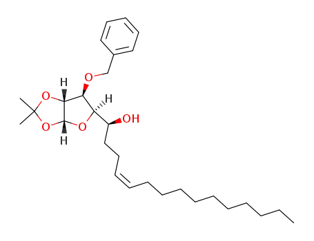 3-O-benzyl-6-deoxy-1,2-O-isopropylidene-6-C-(tridec-(2'Z)-enyl)-β-L-idofuranose