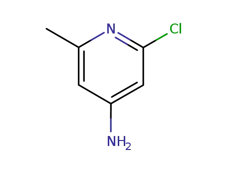 Molecular Structure of 79055-63-3 (2-CHLORO-6-METHYLPYRIDIN-4-AMINE)