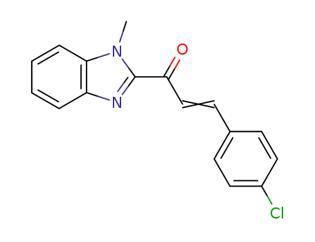 2-Propen-1-one, 3-(4-chlorophenyl)-1-(1-methyl-1H-benzimidazol-2-yl)-