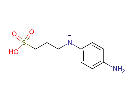Molecular Structure of 71526-68-6 (1-Propanesulfonic acid, 3-[(4-aminophenyl)amino]-)
