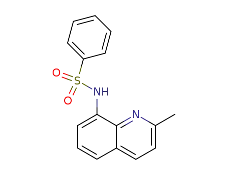 Molecular Structure of 15011-26-4 (N-(2-methylquinolin-8-yl)benzenesulfonamide)