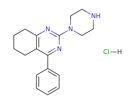 Quinazoline, 5,6,7,8-tetrahydro-4-phenyl-2-(1-piperazinyl)-,
monohydrochloride