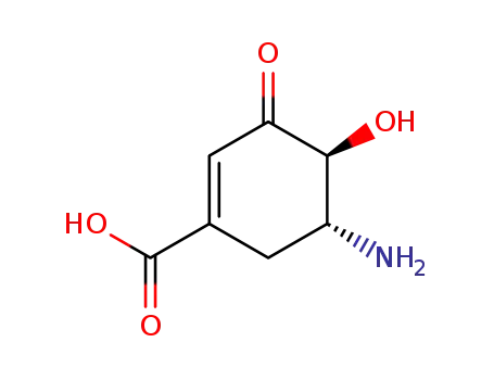5-deoxy-5-amino-3-dehydroshikimic acid