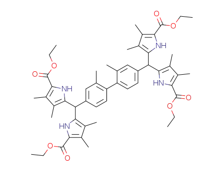 1H-Pyrrole-2-carboxylic acid,
5,5',5'',5'''-[(2,2'-dimethyl[1,1'-biphenyl]-4,4'-diyl)dimethylidyne]tetrakis[3
,4-dimethyl-, tetraethyl ester