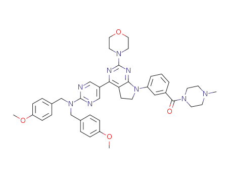 [3-[4-[2-[bis[(4-methoxyphenyl)methyl]amino]pyrimidin-5-yl]-2-morpholin-4-yl-5,6-dihydropyrrolo[2,3-d]pyrimidin-7-yl]phenyl]-(4-methylpiperazin-1-yl)methanone