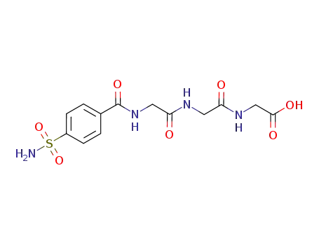 Molecular Structure of 165682-40-6 (1-<((glycylglycyl)glycyl)carbonyl>-4-sulfamoylbenzene)