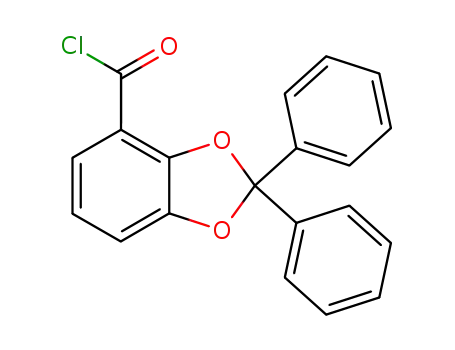 Molecular Structure of 54888-42-5 (2,2-diphenyl-benzo[1,3]dioxole-4-carbonyl chloride)