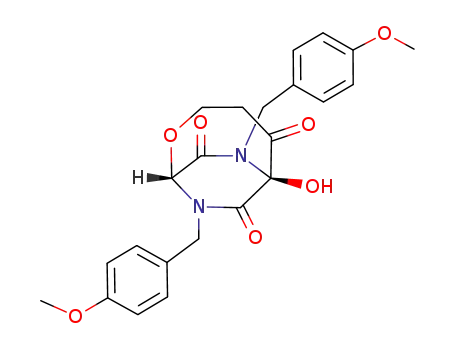 6-hydroxy-7,9-bis(p-methoxybenzyl)-2-oxa-7,9-diazabicyclo<4.2.2>decane-5,8,10-trione