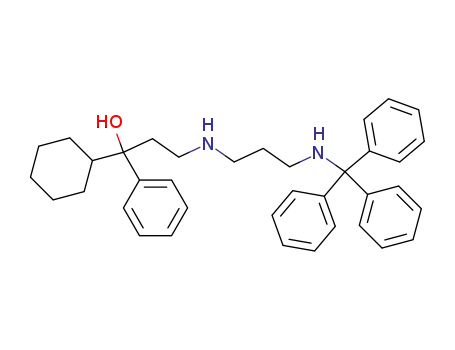 1-Phenyl-1-cyclohexyl-3-(3-tritylaminopropyl)amino-1-propanol