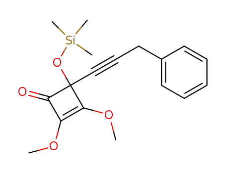 2,3-Dimethoxy-4-(3-phenyl-1-propynyl)-4-<(trimethylsilyl)oxy>-2-cyclobuten-1-one
