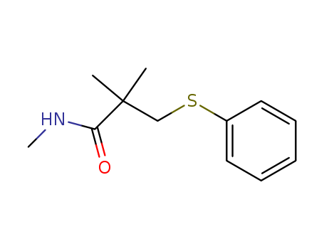 Propanamide, N,2,2-trimethyl-3-(phenylthio)-