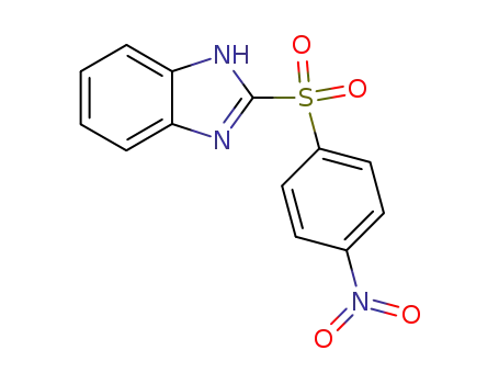 Molecular Structure of 79364-70-8 (1H-Benzimidazole, 2-[(4-nitrophenyl)sulfonyl]-)