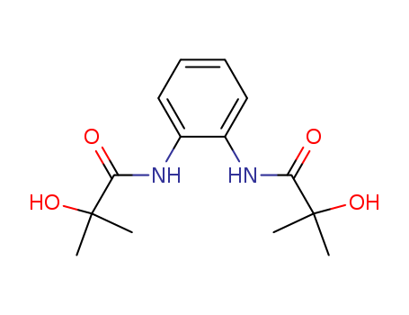 Molecular Structure of 107680-76-2 (Propanamide, N,N'-1,2-phenylenebis[2-hydroxy-2-methyl-)