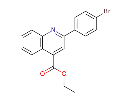 Molecular Structure of 351982-02-0 (ethyl 2-(4-bromophenyl)-4-quinolinecarboxylate)