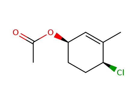 Molecular Structure of 96039-77-9 (cis-1-acetoxy-4-chloro-3-methyl-2-cyclohexene)