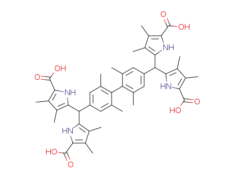 4,4'-bis(3,3',4,4'-tetramethyl-5,5'-dicarboxy-2,2'-dipyrrylmethyl)-2,2',6,6'-tetramethyl-1,1'-biphenyl