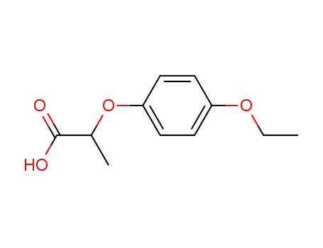 Molecular Structure of 99761-32-7 (2-(4-ETHOXY-PHENOXY)-PROPIONIC ACID)