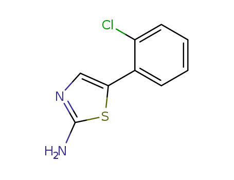 Molecular Structure of 73040-63-8 (5-(2-Chlorophenyl)thiazol-2-amine)