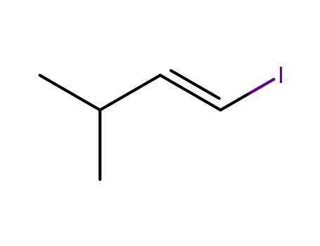 Molecular Structure of 66702-96-3 (1-Butene, 1-iodo-3-methyl-, (E)-)