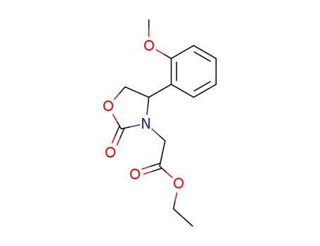[4-(2-Methoxy-phenyl)-2-oxo-oxazolidin-3-yl]-acetic acid ethyl ester