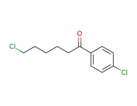 Molecular Structure of 188851-40-3 (6-CHLORO-1-(4-CHLOROPHENYL)-1-OXOHEXANE)