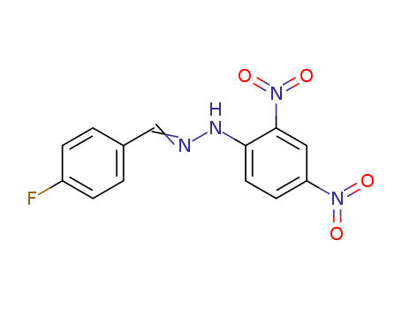 Molecular Structure of 323-04-6 (4-Fluorobenzaldehyde 2,4-Dinitrophenylhydrazone)