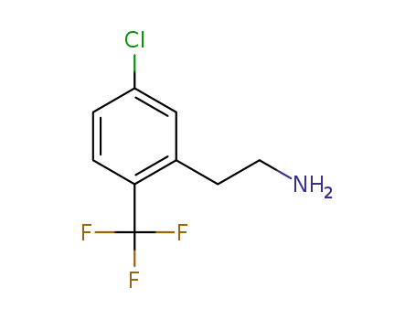 Molecular Structure of 771581-83-0 (2-(5-chloro-2-(trifluoromethyl)phenyl)ethanamine)