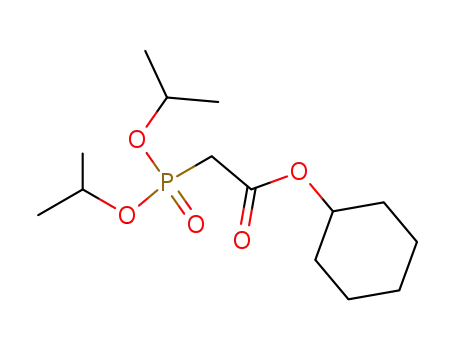 Molecular Structure of 103717-29-9 ((Diisopropoxy-phosphoryl)-acetic acid cyclohexyl ester)