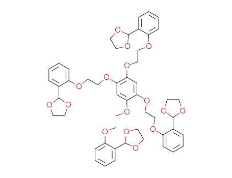 1,2,4,5-tetrakis-<2-<2-(1,3-dioxolan-2-yl)phenoxy>ethoxy>benzene