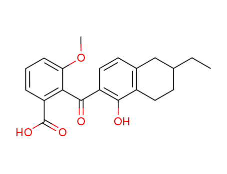 2-(6-Ethyl-1-hydroxy-5,6,7,8-tetrahydro-naphthalene-2-carbonyl)-3-methoxy-benzoic acid