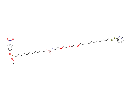 11-[2-(2-{2-[11-(pyridin-2-yldisulfanyl)undecyloxy]ethoxy}ethoxy)ethylcarbamoyloxy]undecylphosphonic acid ethyl ester 4-nitrophenyl ester