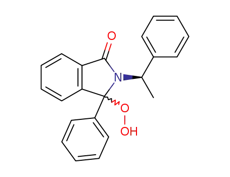 1-oxo-2-<(+)-α-methylbenzyl>-3-hydroperoxy-3-phenylisoindole