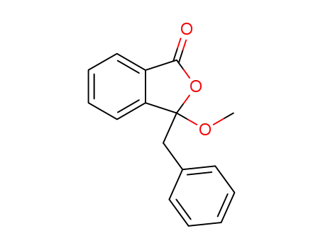 Molecular Structure of 39142-89-7 (3-benzyl-3-methoxyisobenzofuran-1(3H)-one)