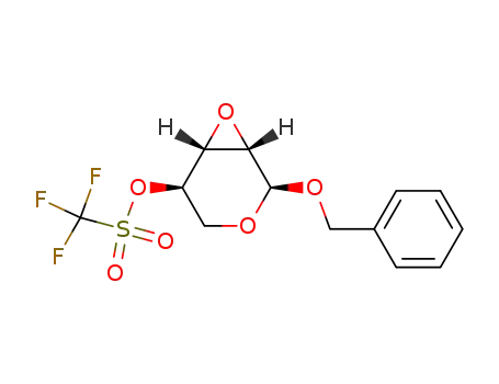 benzyl 2,3-anhydro-4-O-[(trifluoromethyl)sulfonyl]-alpha-D-lyxopyranoside